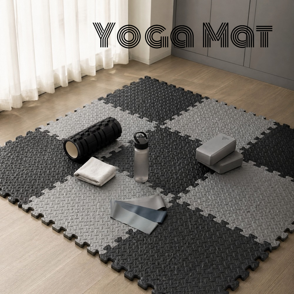 Home Gym Floor - 8/16Pcs Impact-Resistant EVA Gym Floor Mat