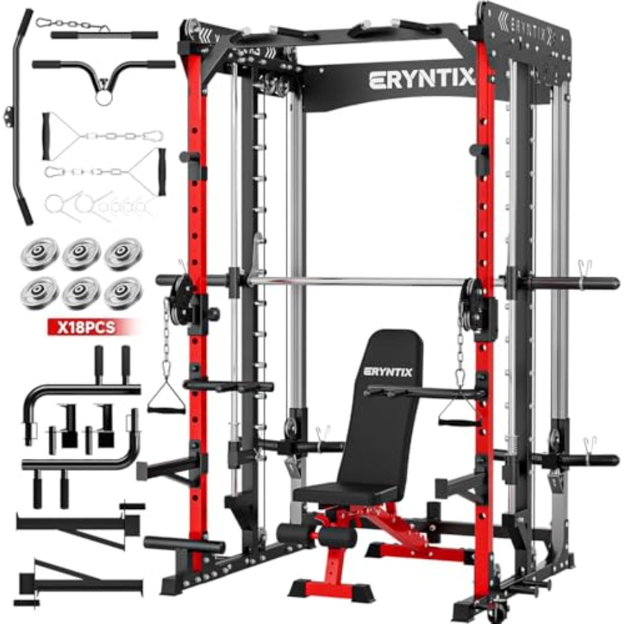 Home Gym Cable Machine - Smith Machine 2600 LBS Capacity Power
