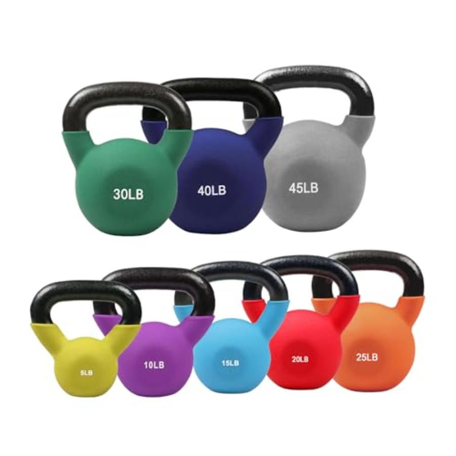 Home Gym Kettlebells - Neoprene Coated Kettlebell Weight Set in