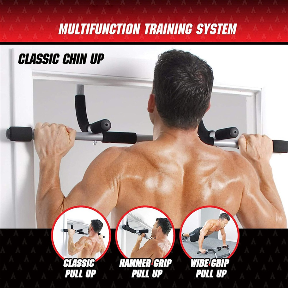 Chin Up Doorframe - Lo-ok Wall Mounted Pull Up Bar