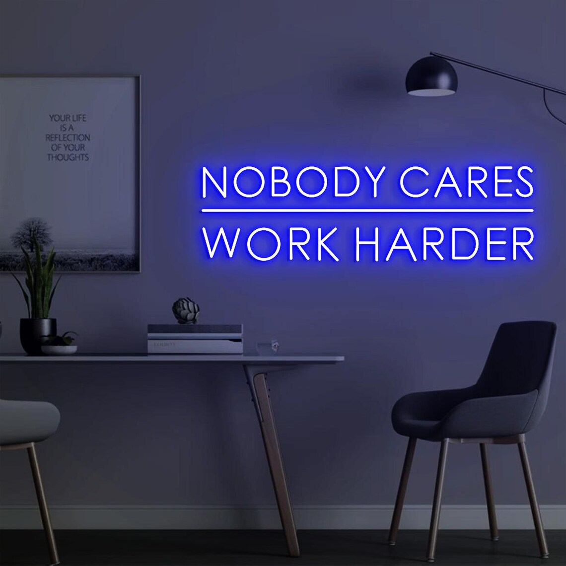 Nobody Cares Work Harder Neon  - огляд і ціна Home Gym Design Ideas