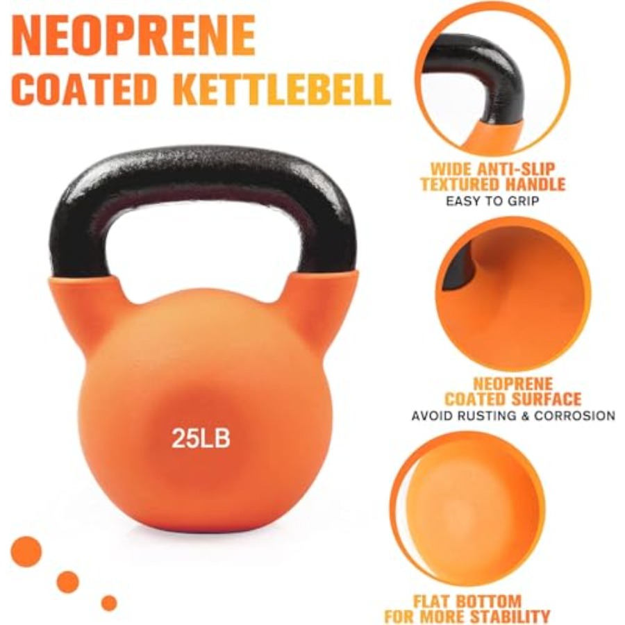 Neoprene Coated Kettlebell Wei - огляд і ціна Home Gym Kettlebells