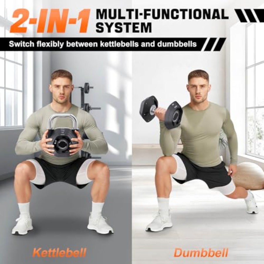 2-in-1 Adjustable Kettlebell 1 - огляд і ціна Home Gym Kettlebells