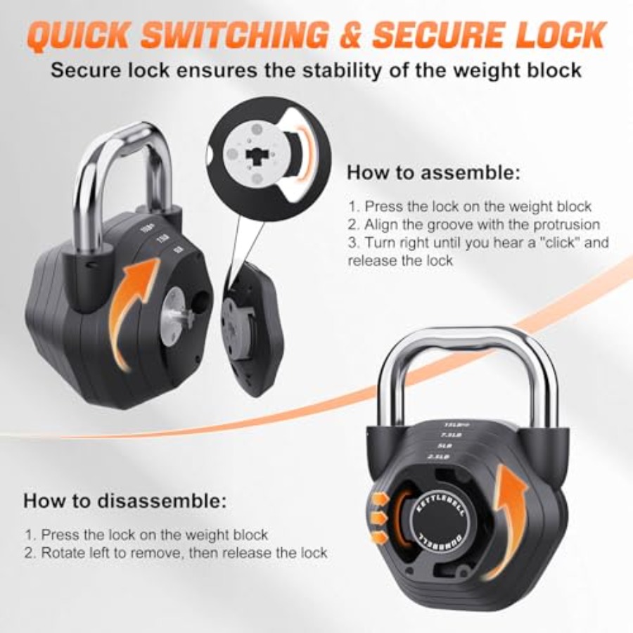 2-in-1 Adjustable Kettlebell 1 - огляд і ціна Home Gym Kettlebells