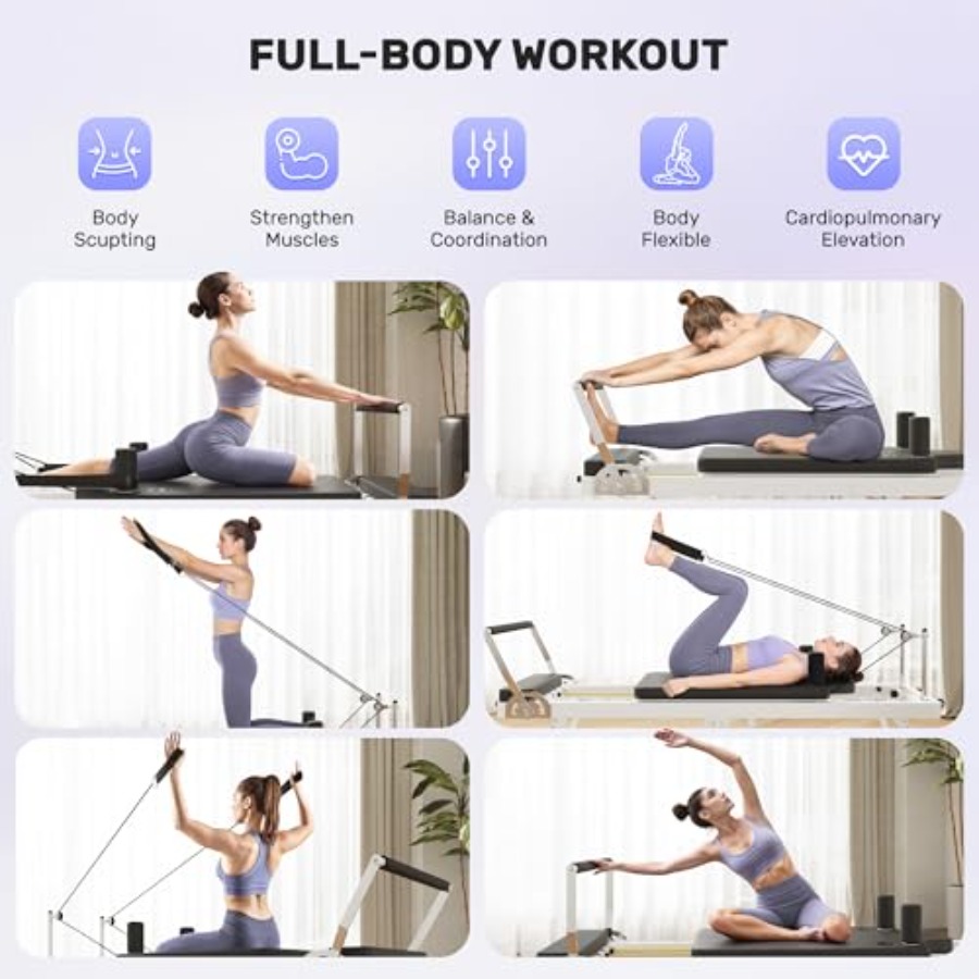 Foldable Pilates Reformer Mach - огляд і ціна Home Gym Pilates