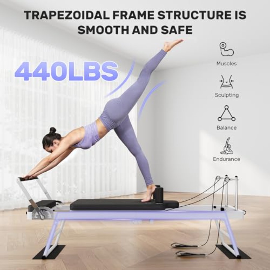 Foldable Pilates Reformer Mach - огляд і ціна Home Gym Pilates