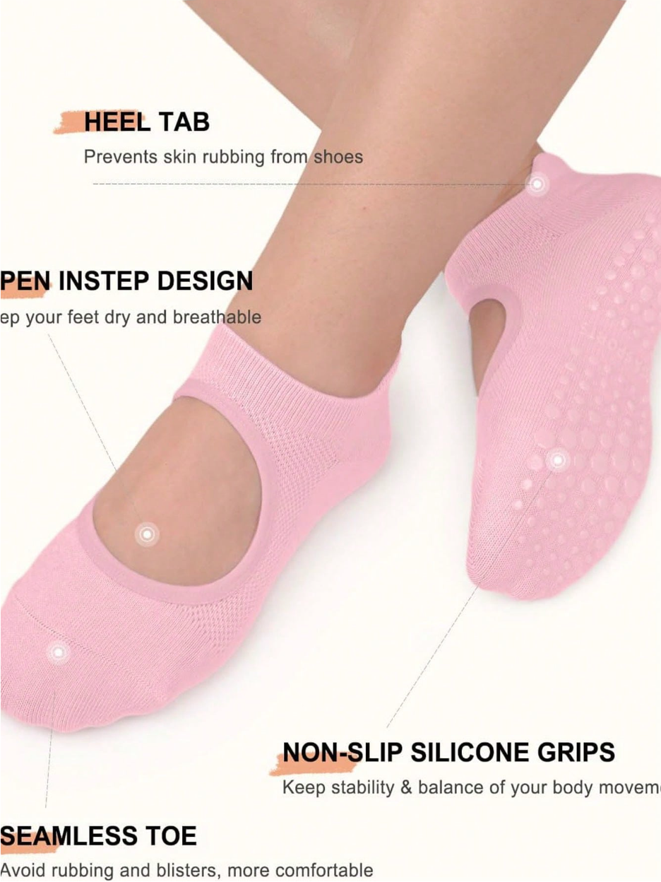 1/6_Pairs Women'S Yoga Socks N - огляд і ціна Home Gym Floor