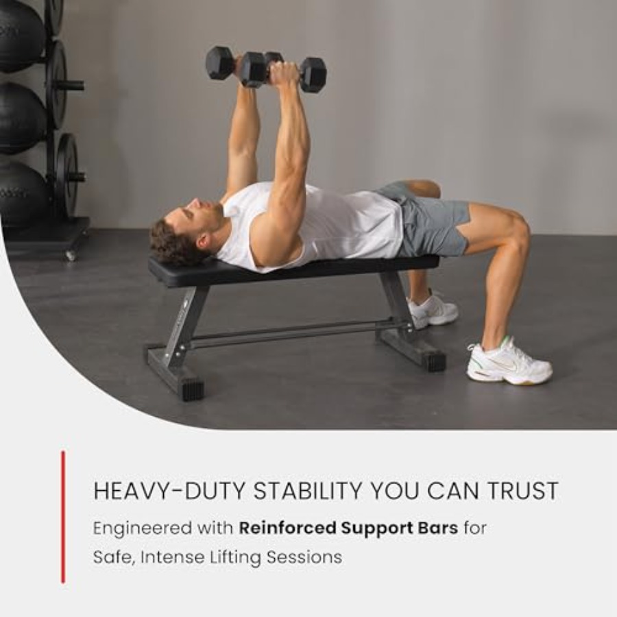 Essential Flat Weight Bench fo - огляд і ціна Home Gym Essentials