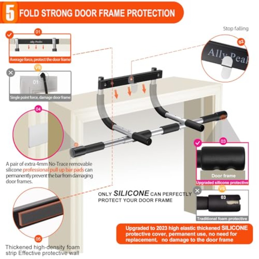 Pull Up Bar for Doorway, Multi - огляд і ціна Chin Up Doorframe
