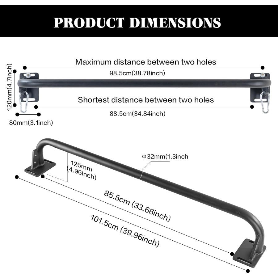Wall Mounted Pull Up Bar, Door - огляд і ціна Chin Up Doorframe