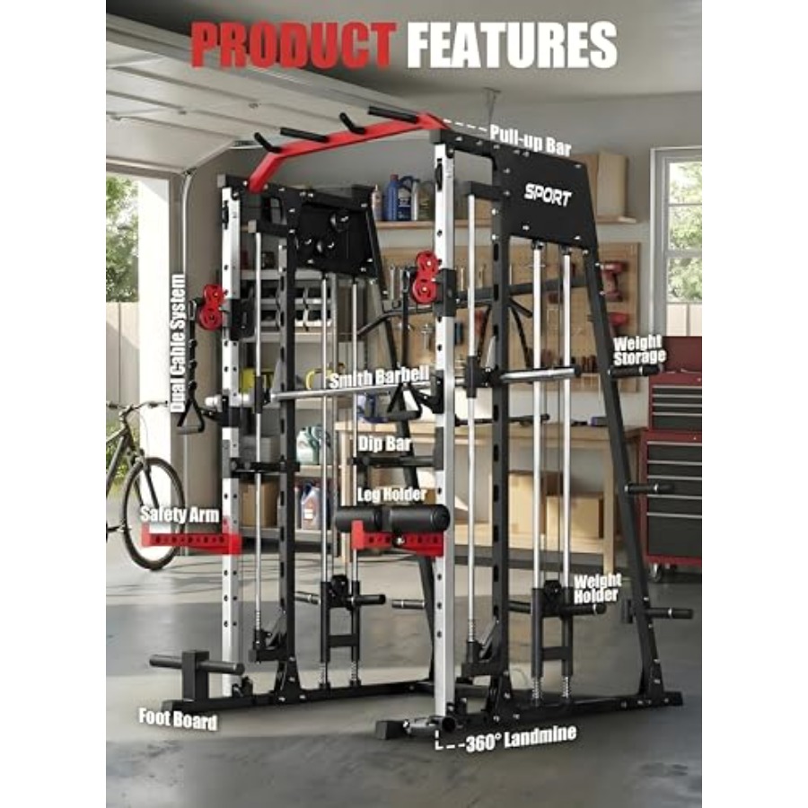 Smith Machine Home Gym All in  - огляд і ціна Home Gym Cable Machine