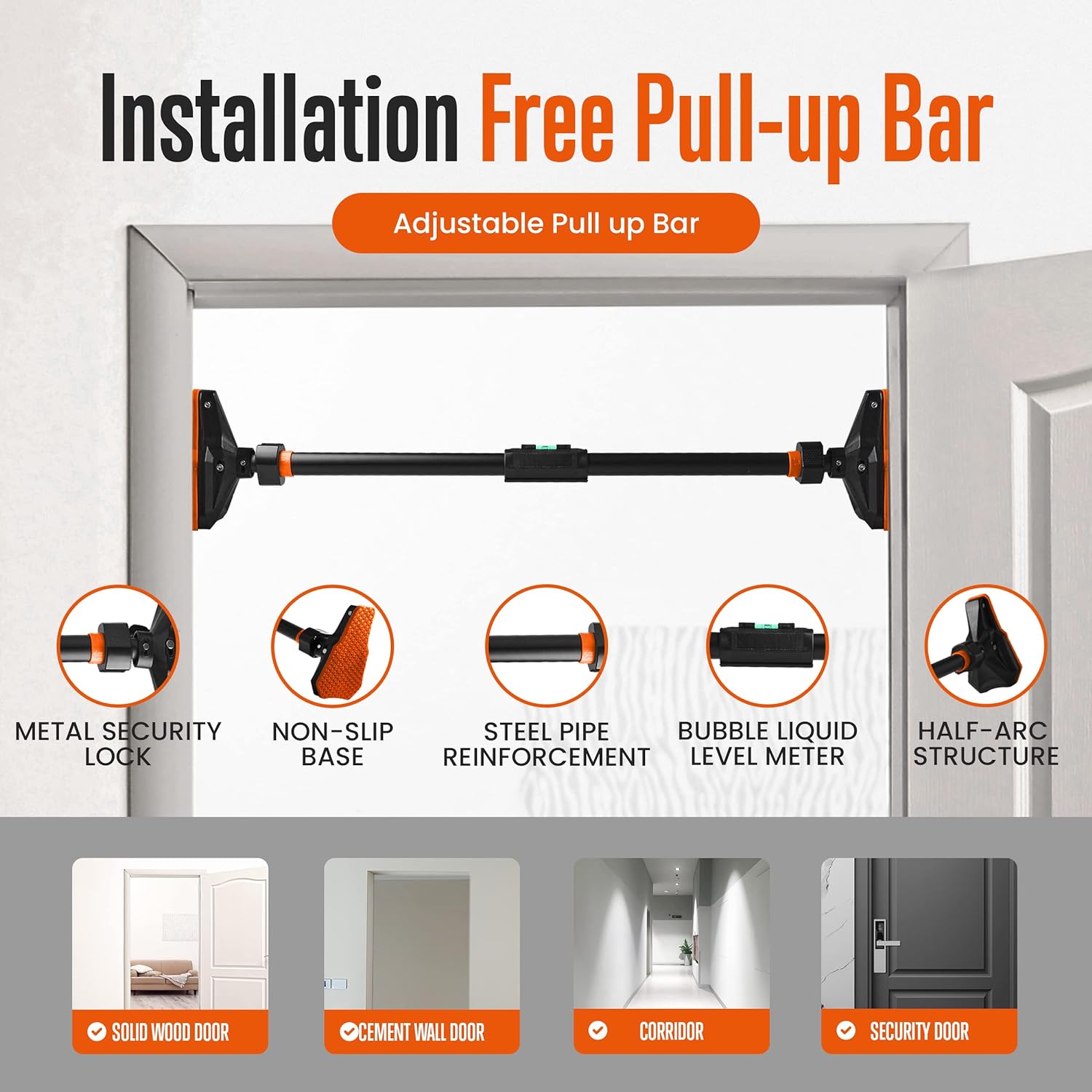 Pull Up/chin up Bar for Doorwa - огляд і ціна Chin Up Doorframe