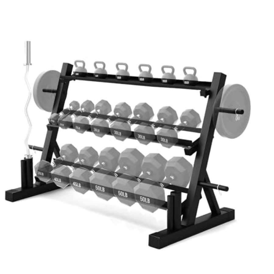 3-Tier Adjustable Dumbbell Rac - огляд і ціна Home Gym Kettlebells
