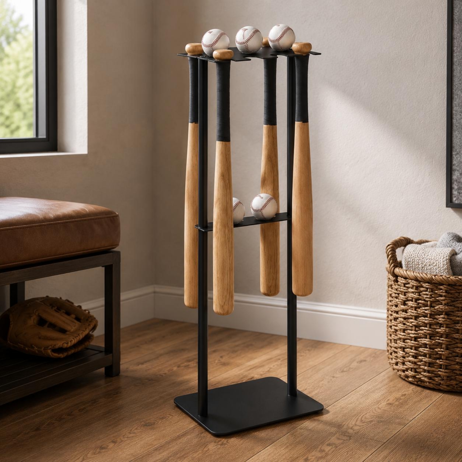 Metal Baseball Display Rack Mo - огляд і ціна Home Gym Floor