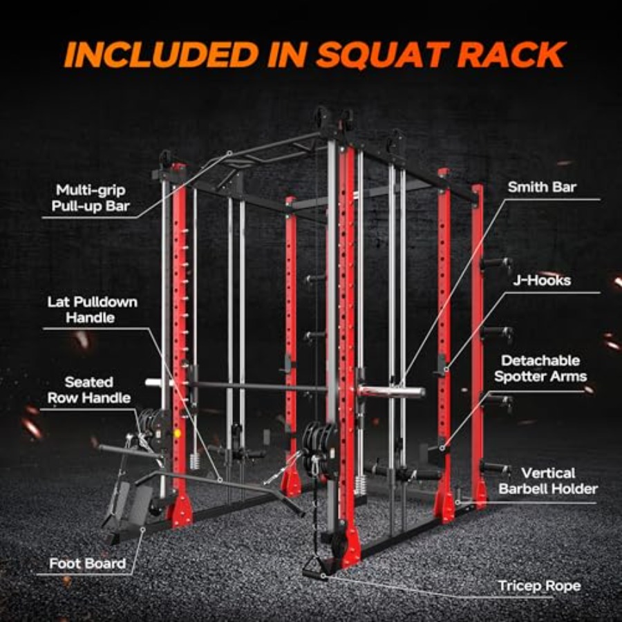 All-in-One Power Rack with Smi - огляд і ціна Home Gym Cable Machine