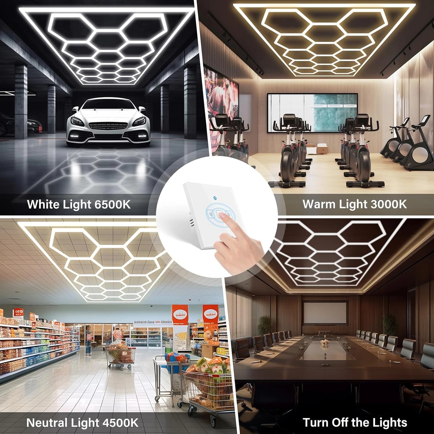 Hexagon Garage Light LED Lamp  - огляд і ціна Home Gym Youtube