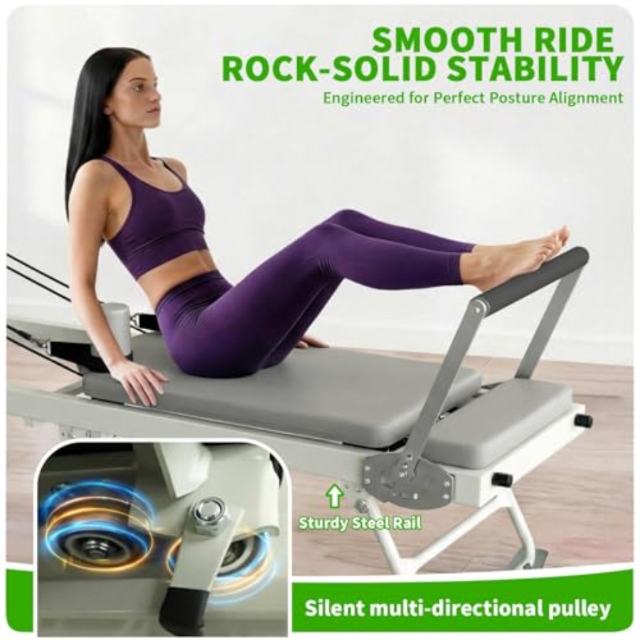 Foldable Pilates Reformer Mach - огляд і ціна Home Gym Pilates