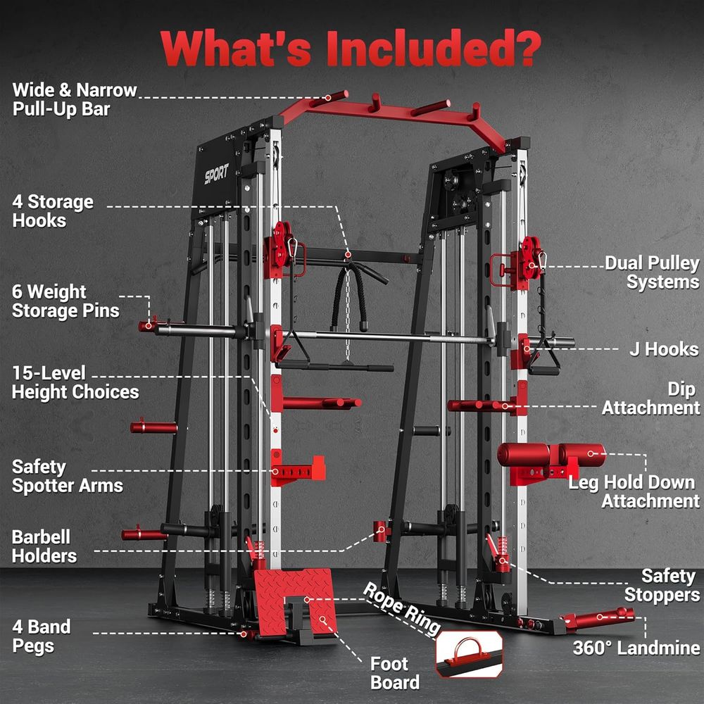 Home Gym Power Cage with Smith - огляд і ціна Home Gym Cable Machine
