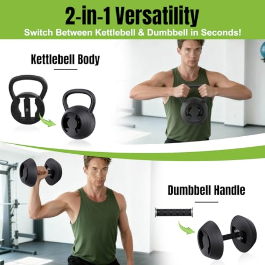 2-in-1 Adjustable Kettlebell 1 - огляд і ціна Home Gym Kettlebells