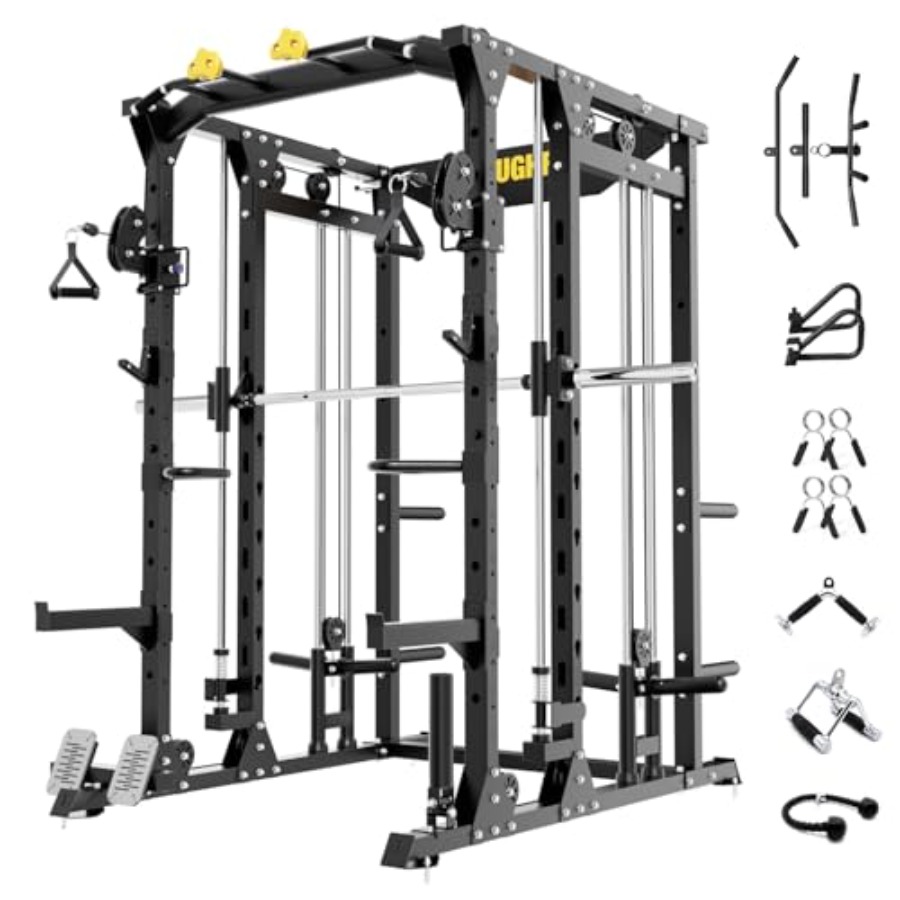 F4 Smith Machine Power Cage wi - огляд і ціна Home Gym Cable Machine