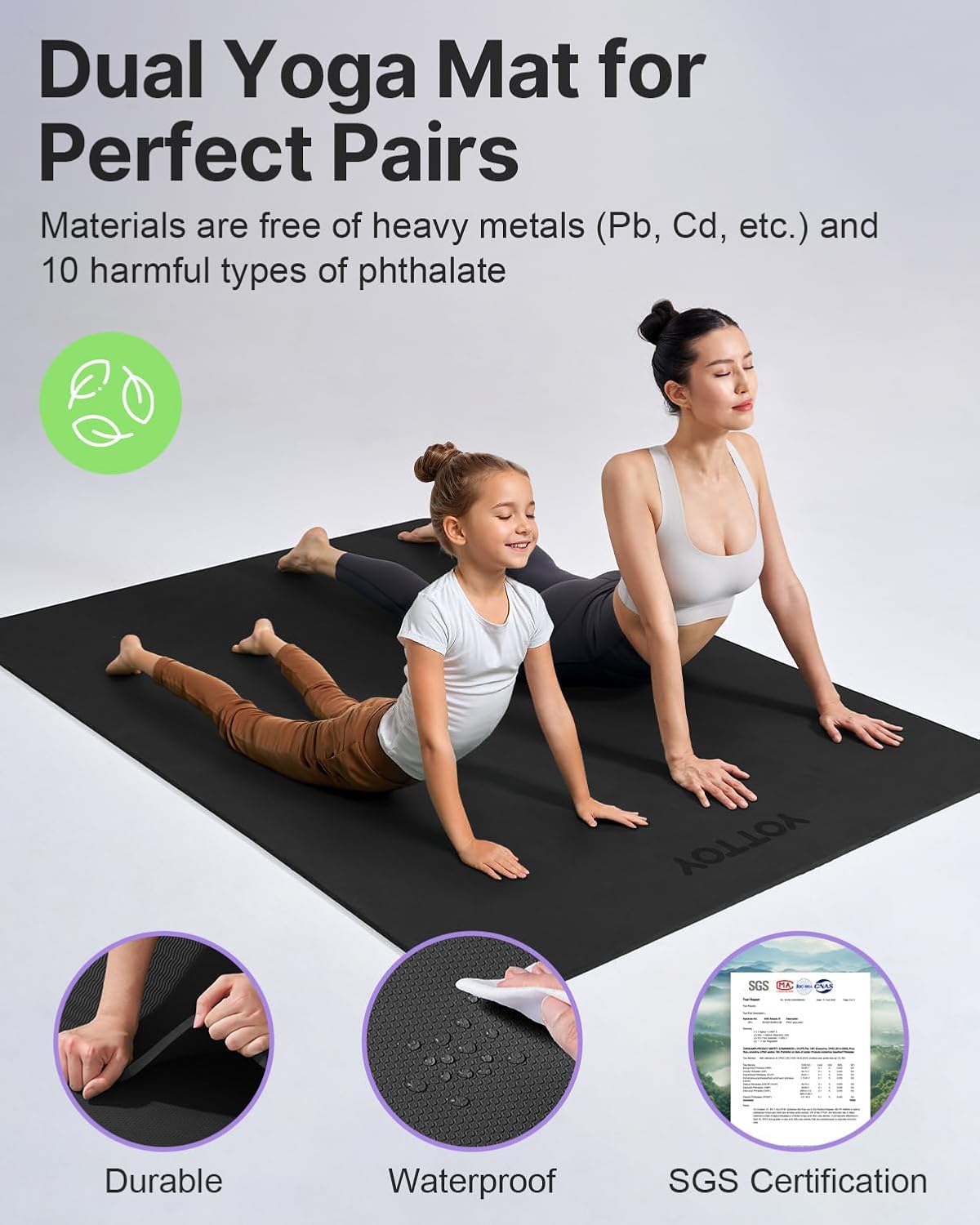 Large Yoga Mat 75x52x1/2in, Ex - огляд і ціна Home Gym Pilates