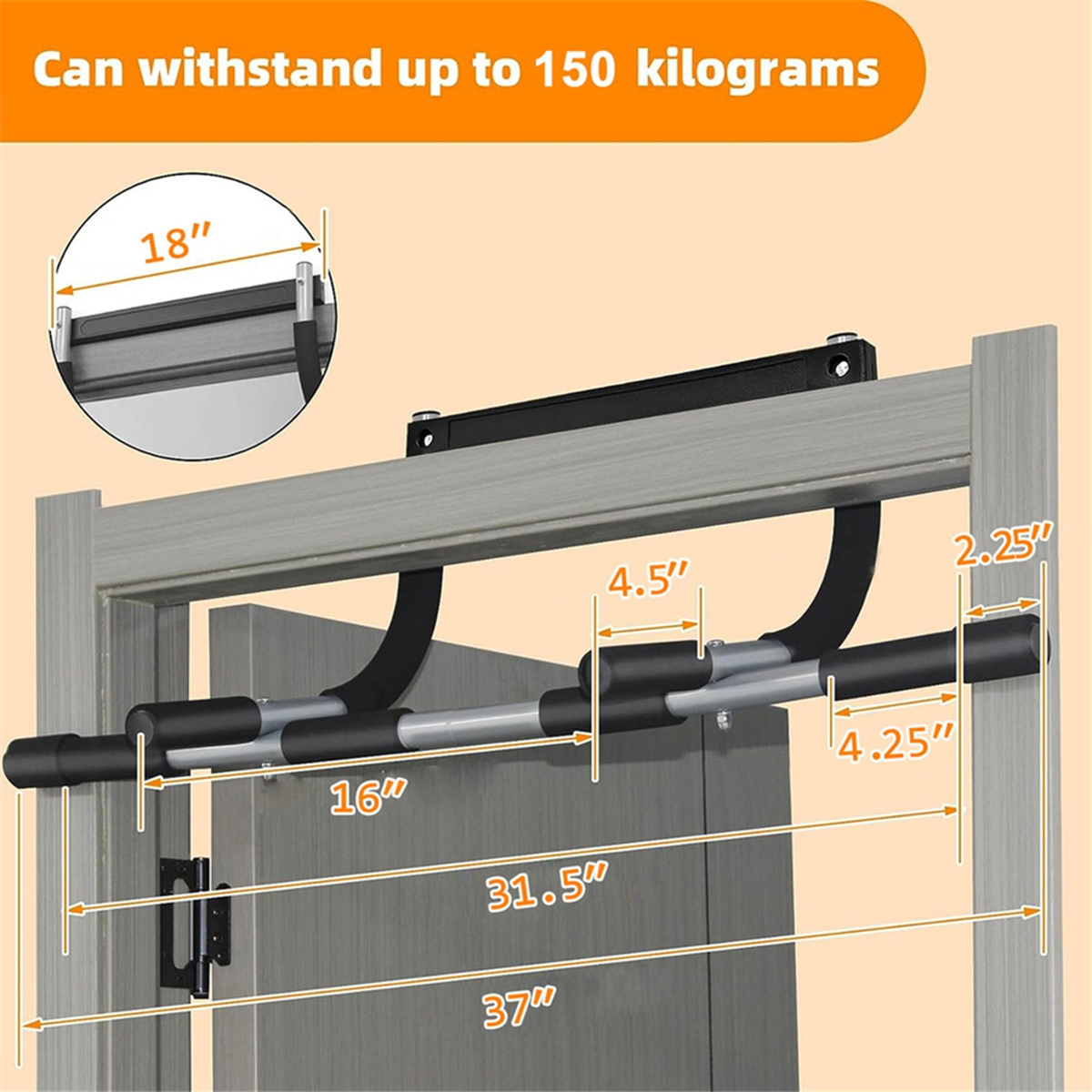 Lo-ok Wall Mounted Pull Up Bar - огляд і ціна Chin Up Doorframe